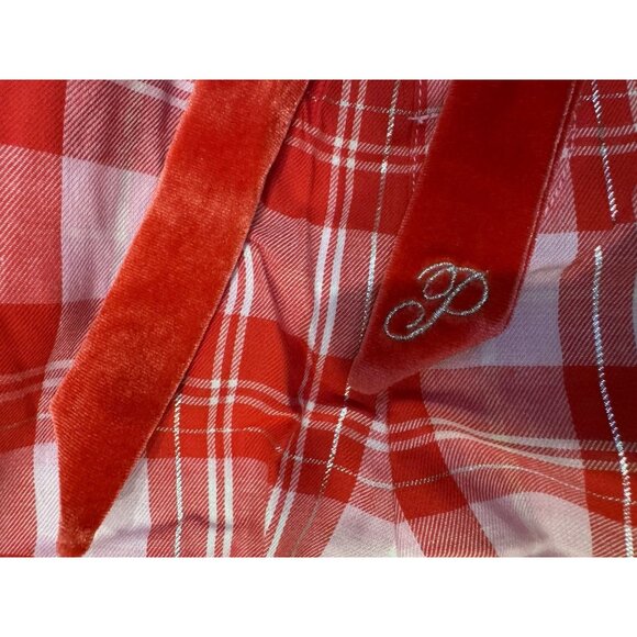 Victorias Secret XL Cotton Pajama Pants Pink Christmas Stripe Cabin Lounge NEW - Picture 9 of 14